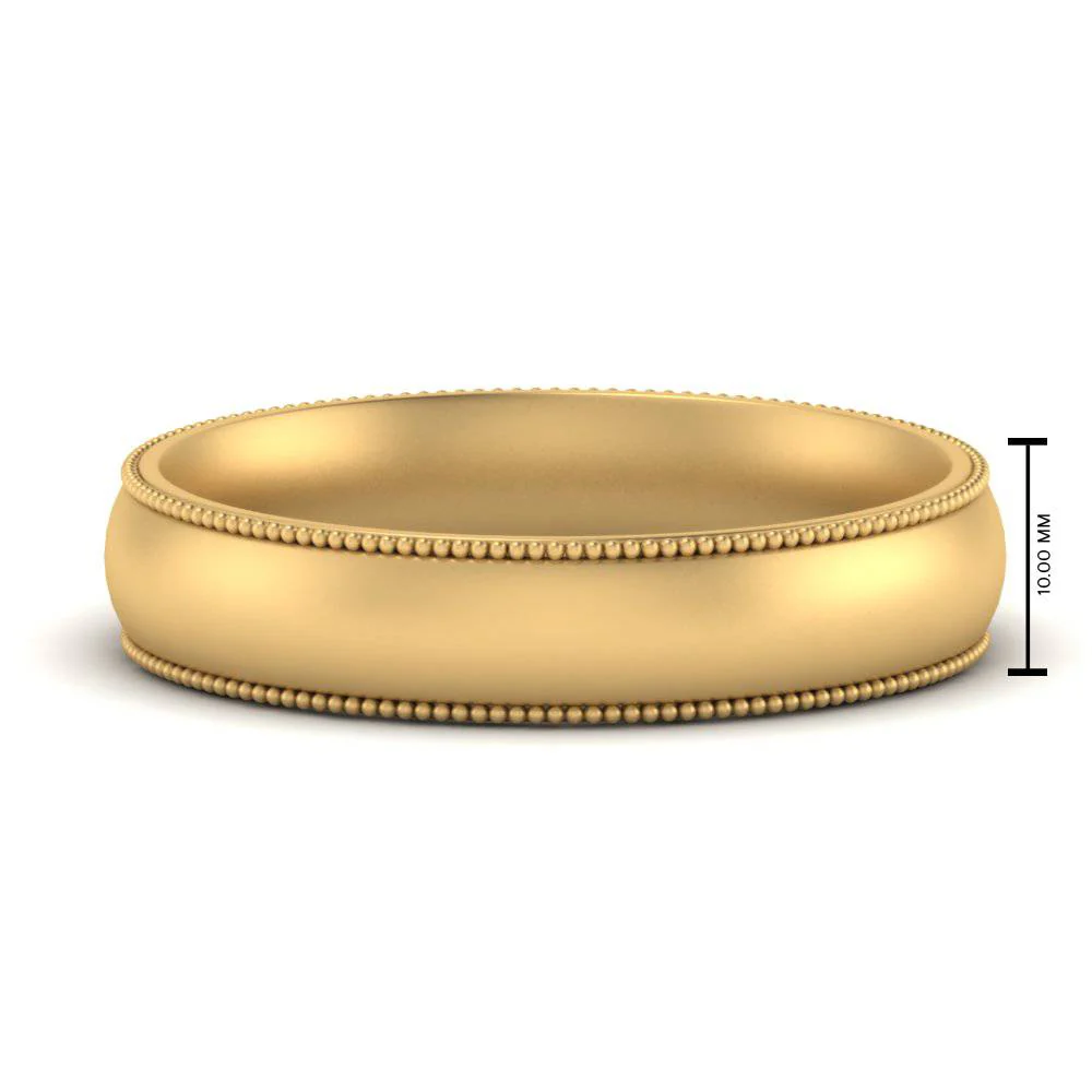 Milgrain Wedding Band | 4 mm - Image 106