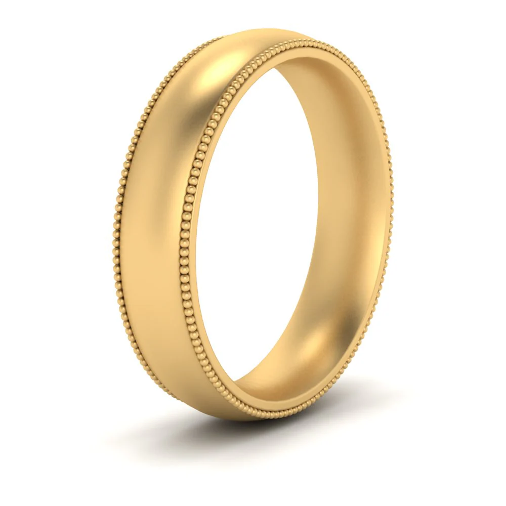 Milgrain Wedding Band | 4 mm - Image 123