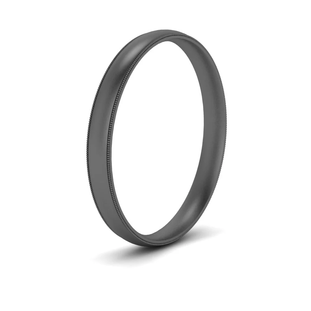 Milgrain Wedding Band | 4 mm - Image 15