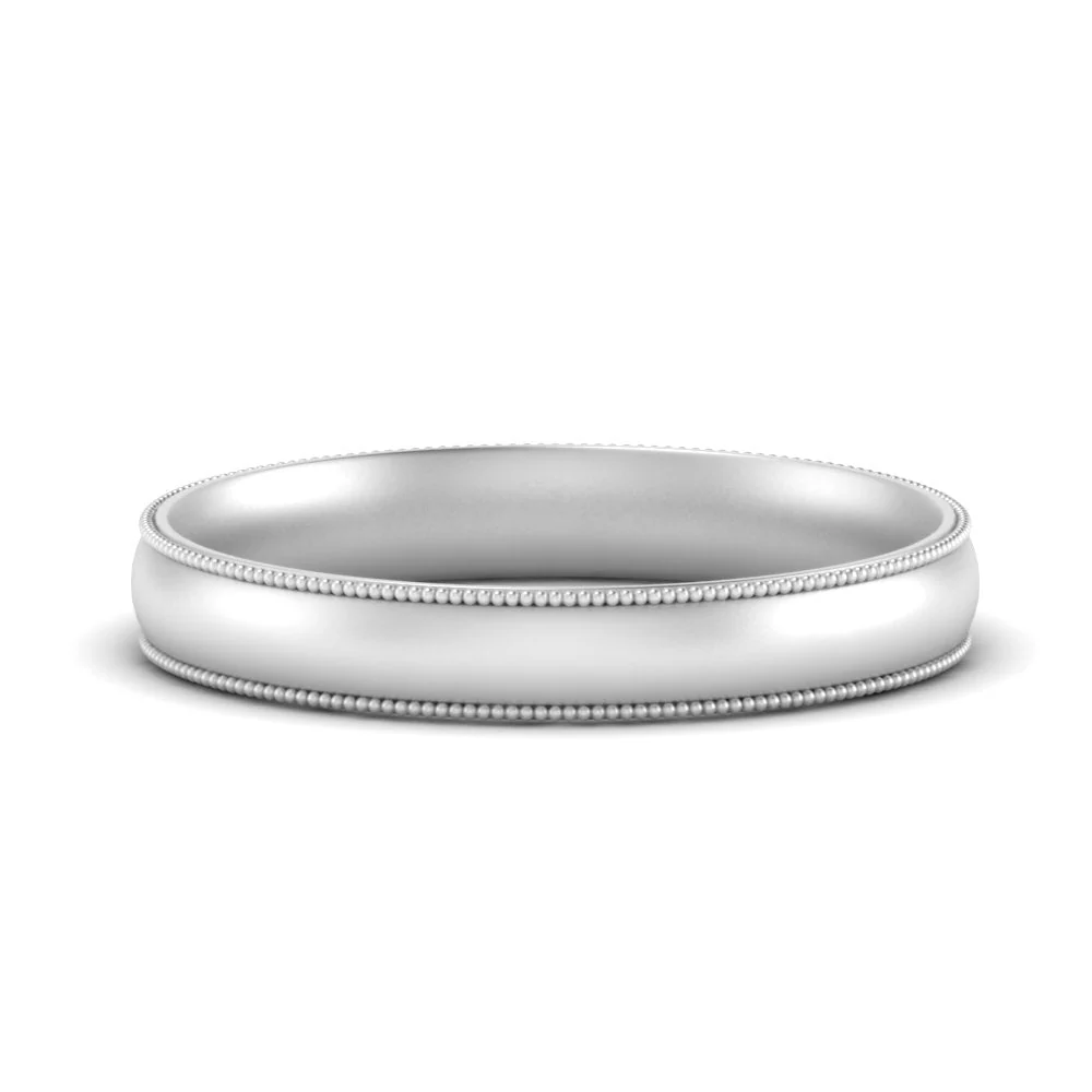 Milgrain Wedding Band | 4 mm - Image 37