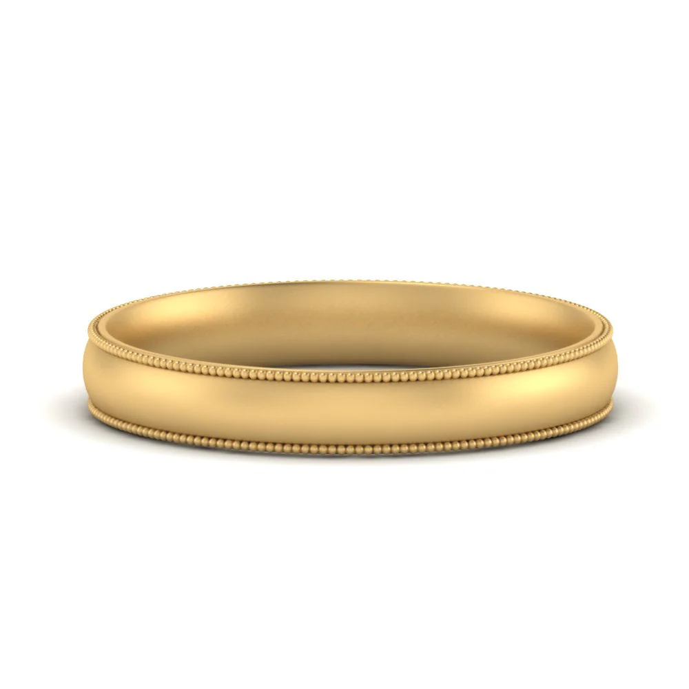 Milgrain Wedding Band | 4 mm - Image 41
