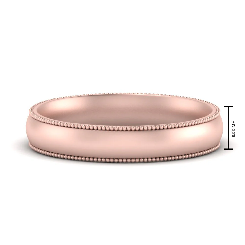 Milgrain Wedding Band | 4 mm - Image 66