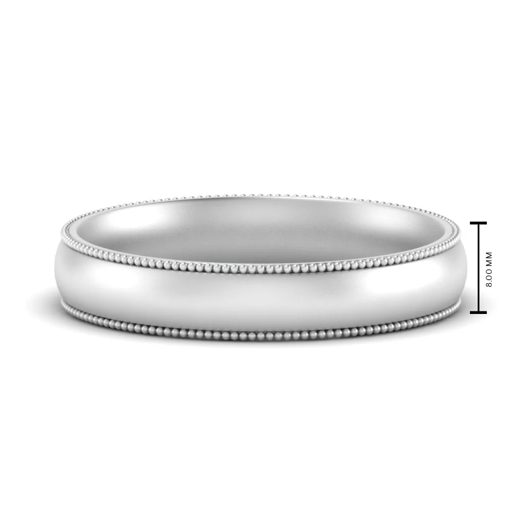 Milgrain Wedding Band | 4 mm - Image 70