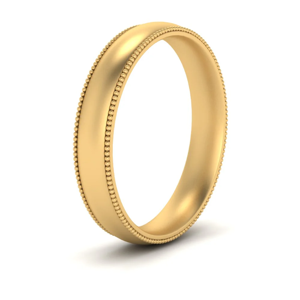 Milgrain Wedding Band | 4 mm - Image 75