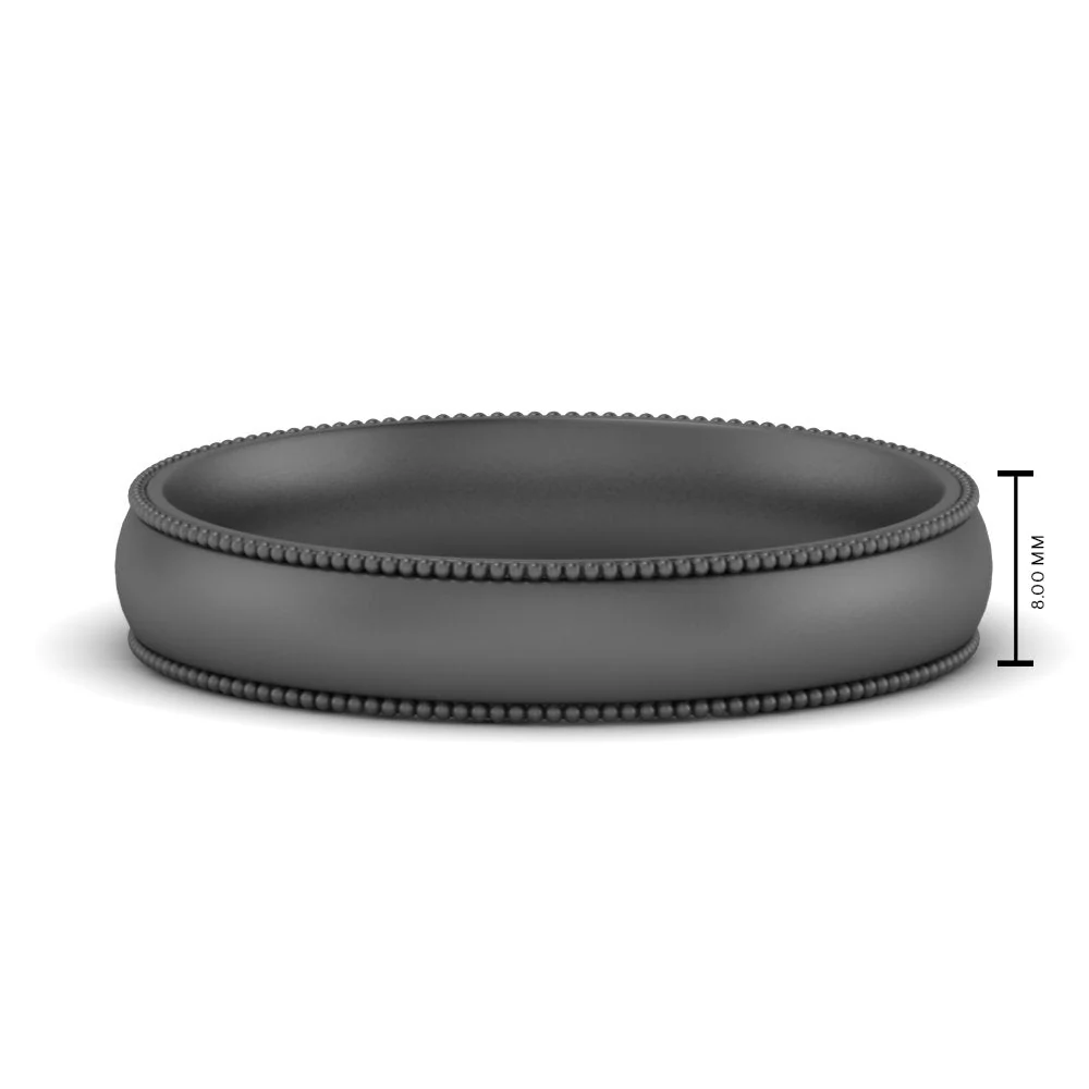 Milgrain Wedding Band | 4 mm - Image 78