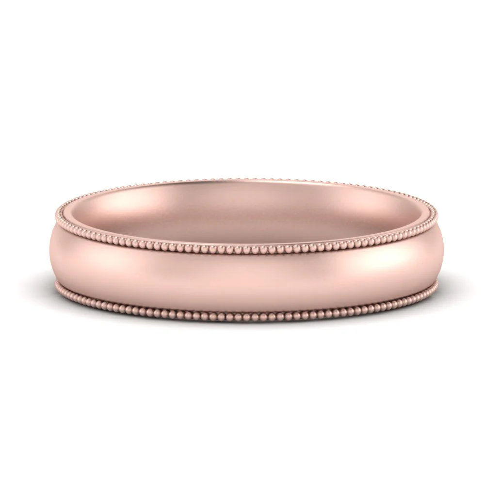 Milgrain Wedding Band | 4 mm - Image 81