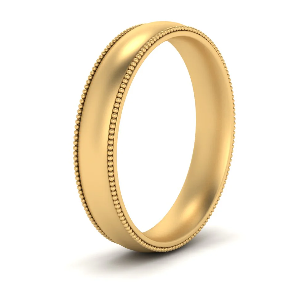 Milgrain Wedding Band | 4 mm - Image 91