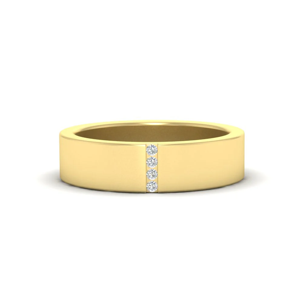 4 Stone Diamond Wedding Band - Image 13