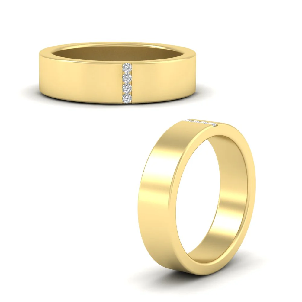 4 Stone Diamond Wedding Band - Image 16