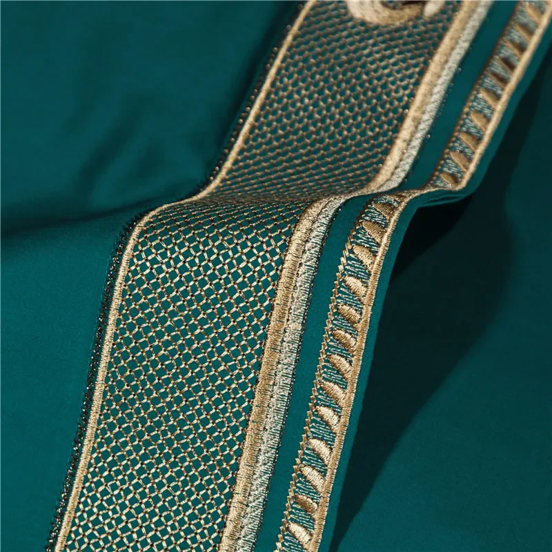 Anahi Embroidered Motif Border Egyptian Cotton Bedding Set | 3CARATS - Image 12