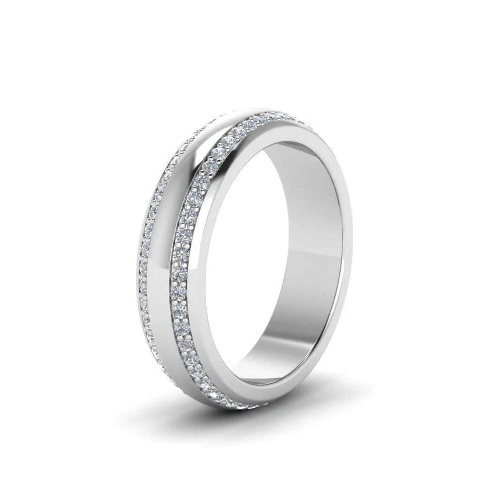 Beveled Edge Matte Eternity | Engagement Ring - Image 113
