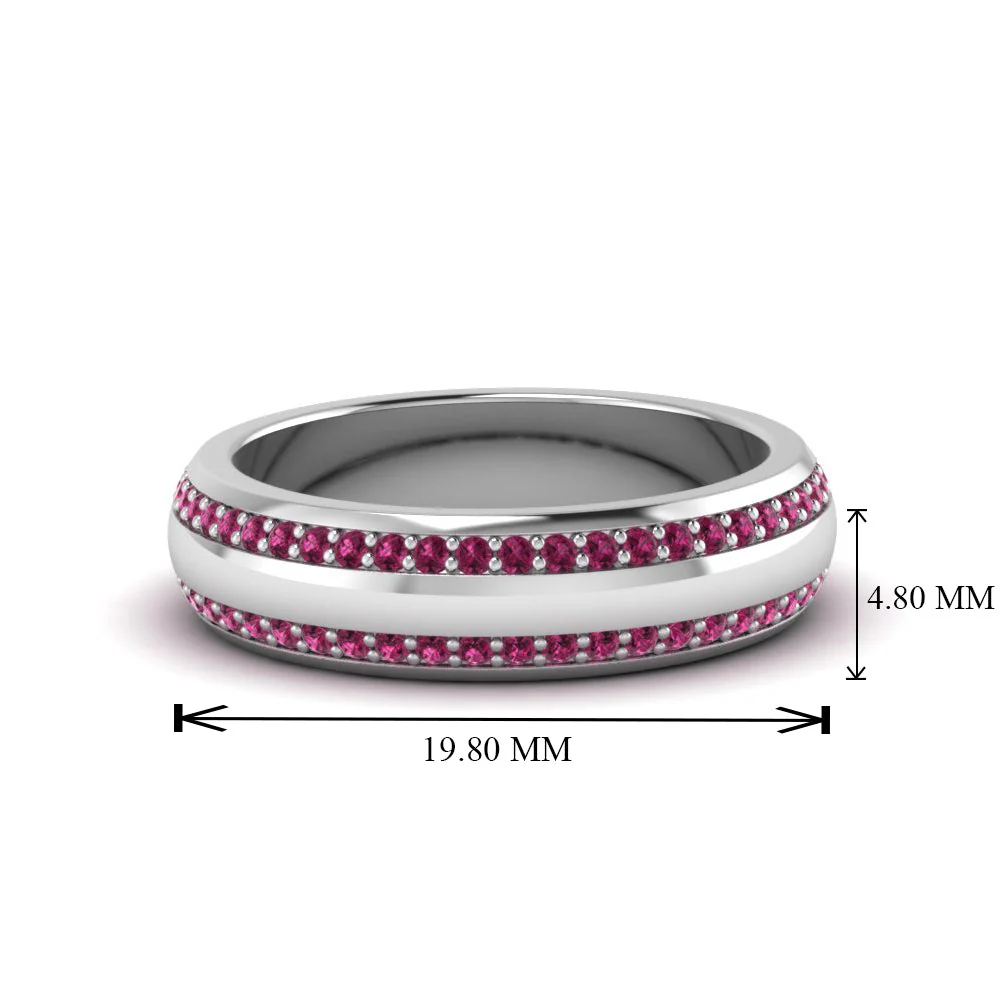 Beveled Edge Matte Eternity | Engagement Ring - Image 119