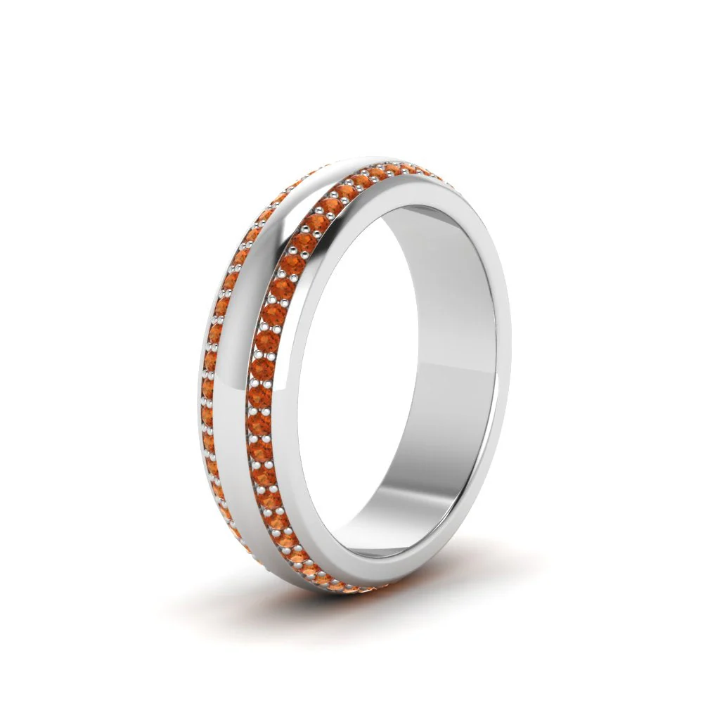 Beveled Edge Matte Eternity | Engagement Ring - Image 125