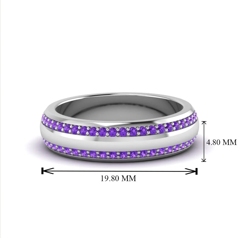 Beveled Edge Matte Eternity | Engagement Ring - Image 139
