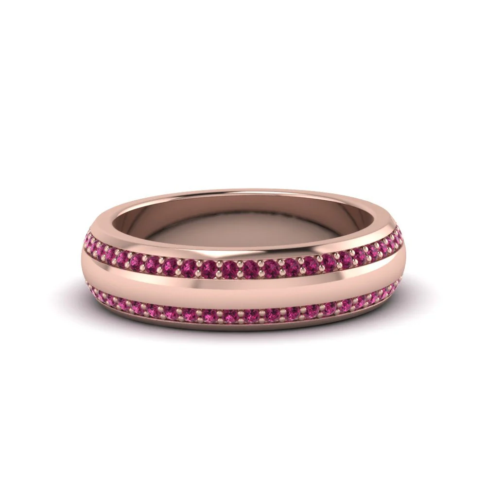 Beveled Edge Matte Eternity | Engagement Ring - Image 14