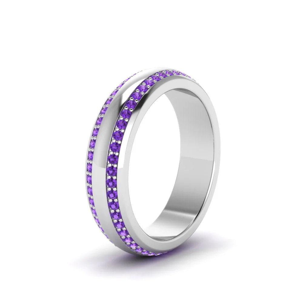 Beveled Edge Matte Eternity | Engagement Ring - Image 141