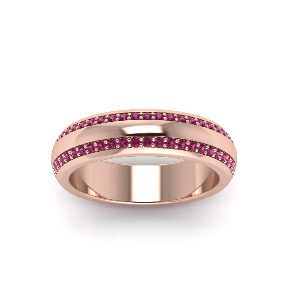 Beveled Edge Matte Eternity | Engagement Ring - Image 16