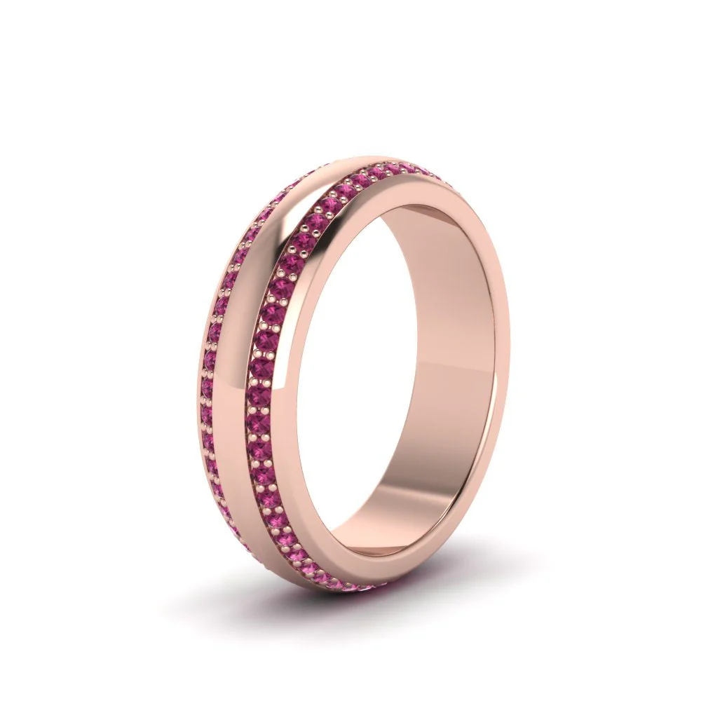 Beveled Edge Matte Eternity | Engagement Ring - Image 17