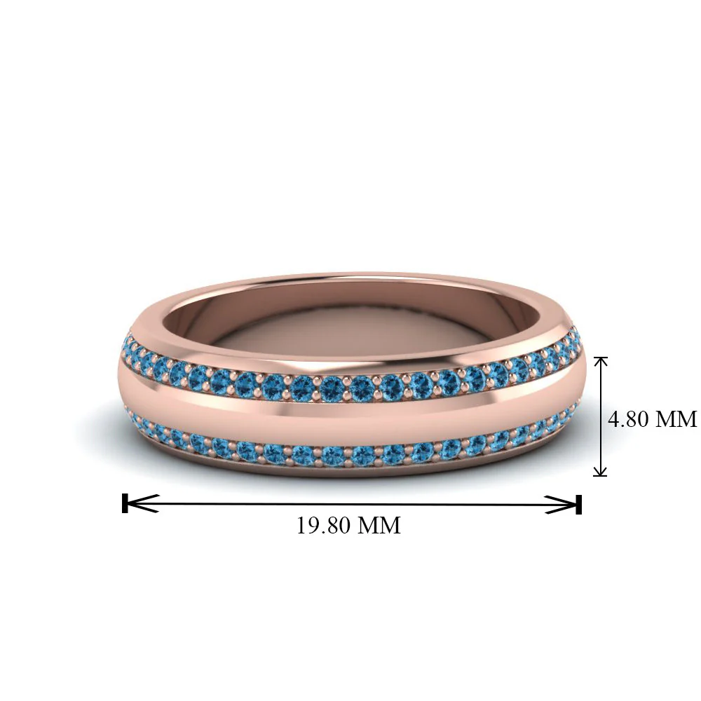 Beveled Edge Matte Eternity | Engagement Ring - Image 31