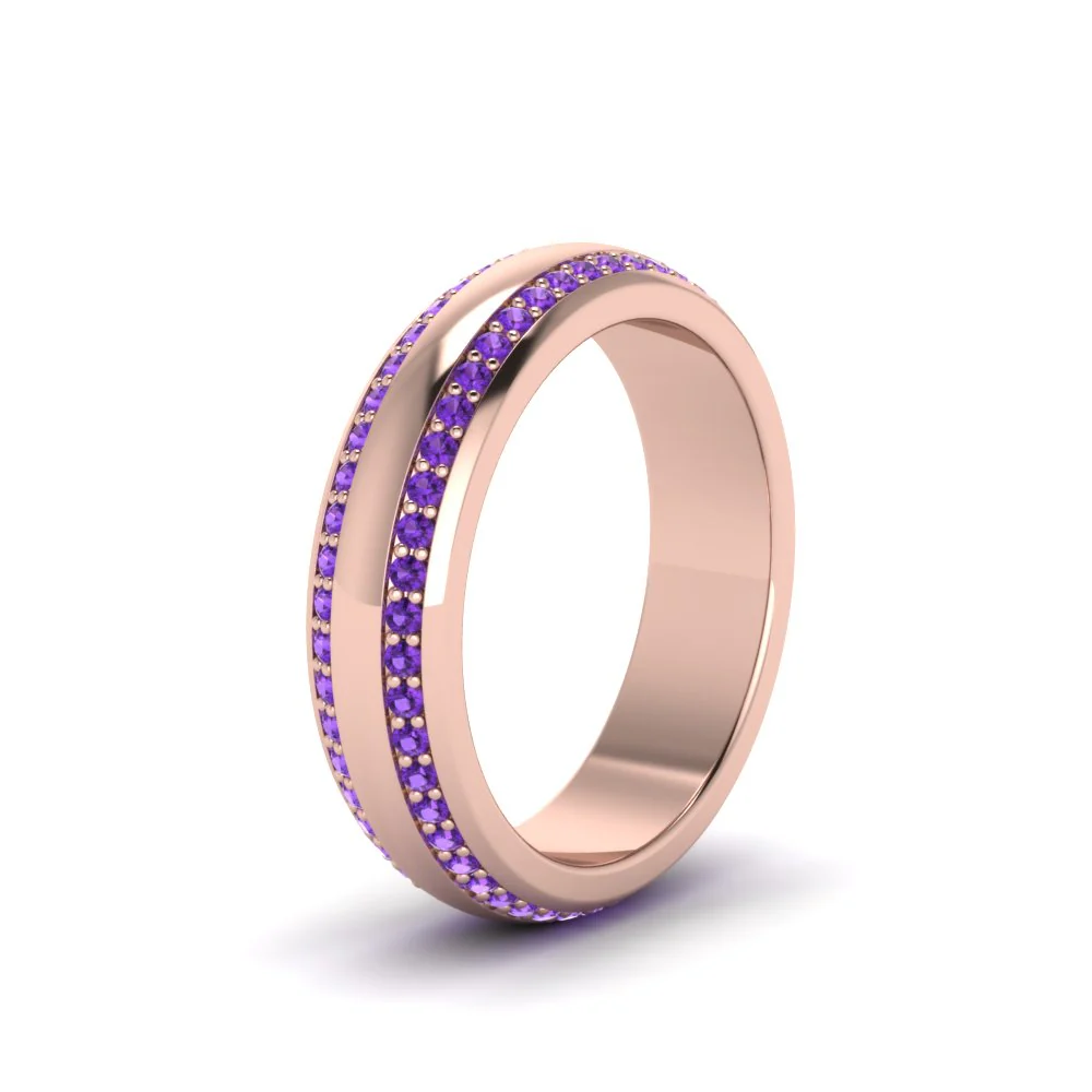 Beveled Edge Matte Eternity | Engagement Ring - Image 37
