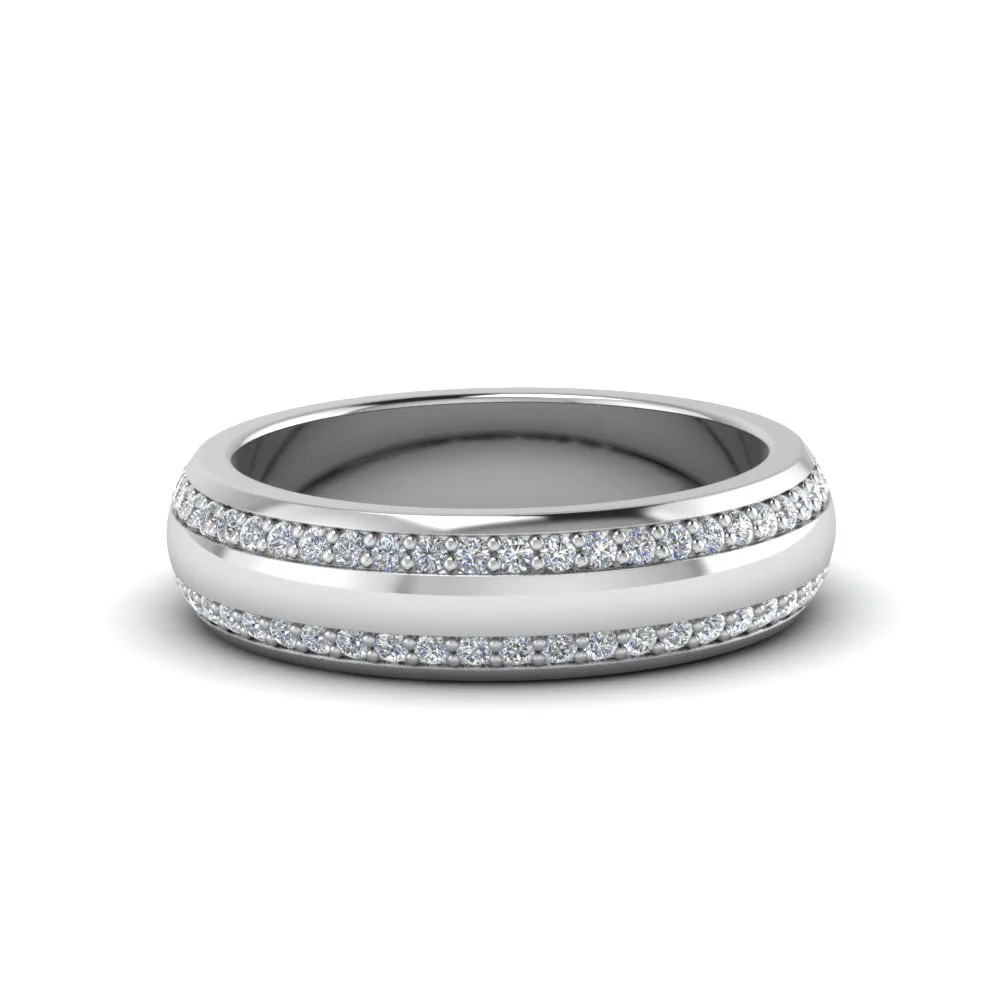 Beveled Edge Matte Eternity | Engagement Ring - Image 4