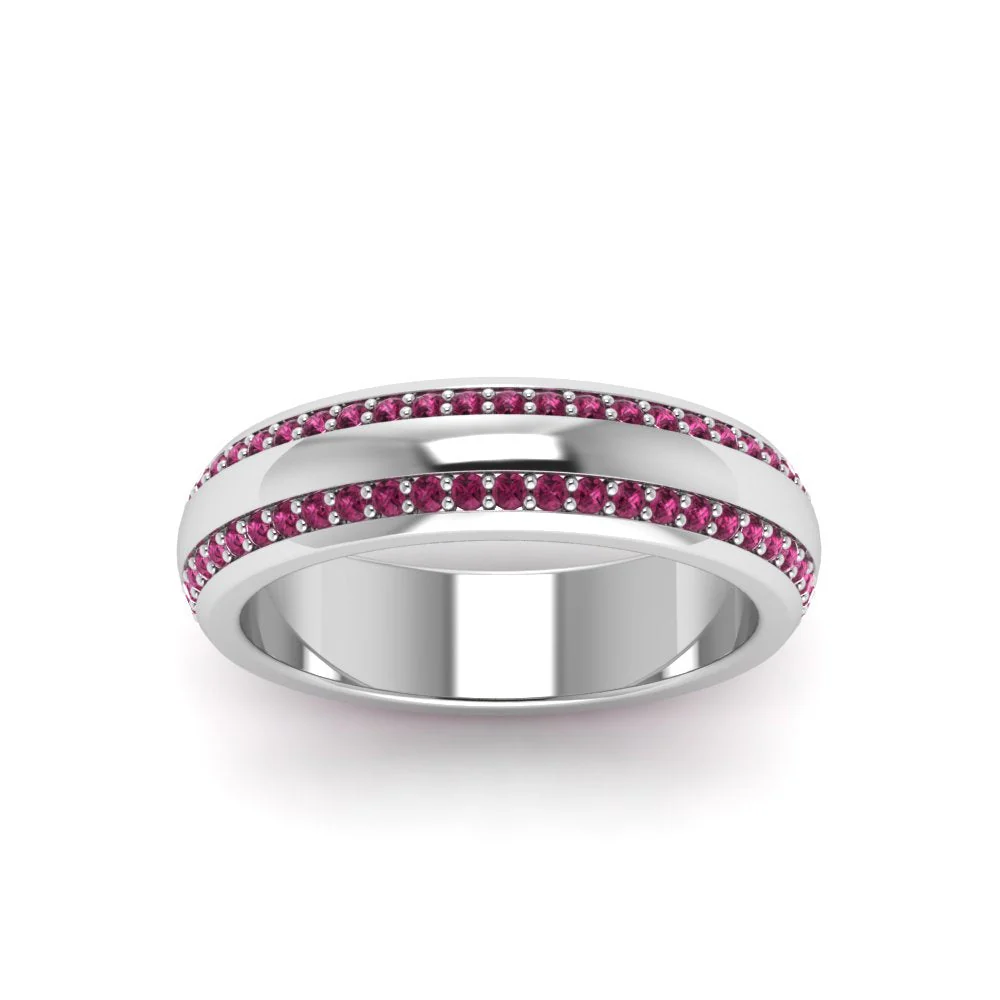 Beveled Edge Matte Eternity | Engagement Ring - Image 48