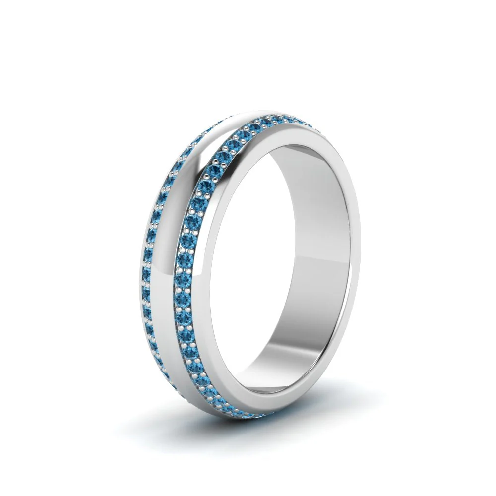 Beveled Edge Matte Eternity | Engagement Ring - Image 65
