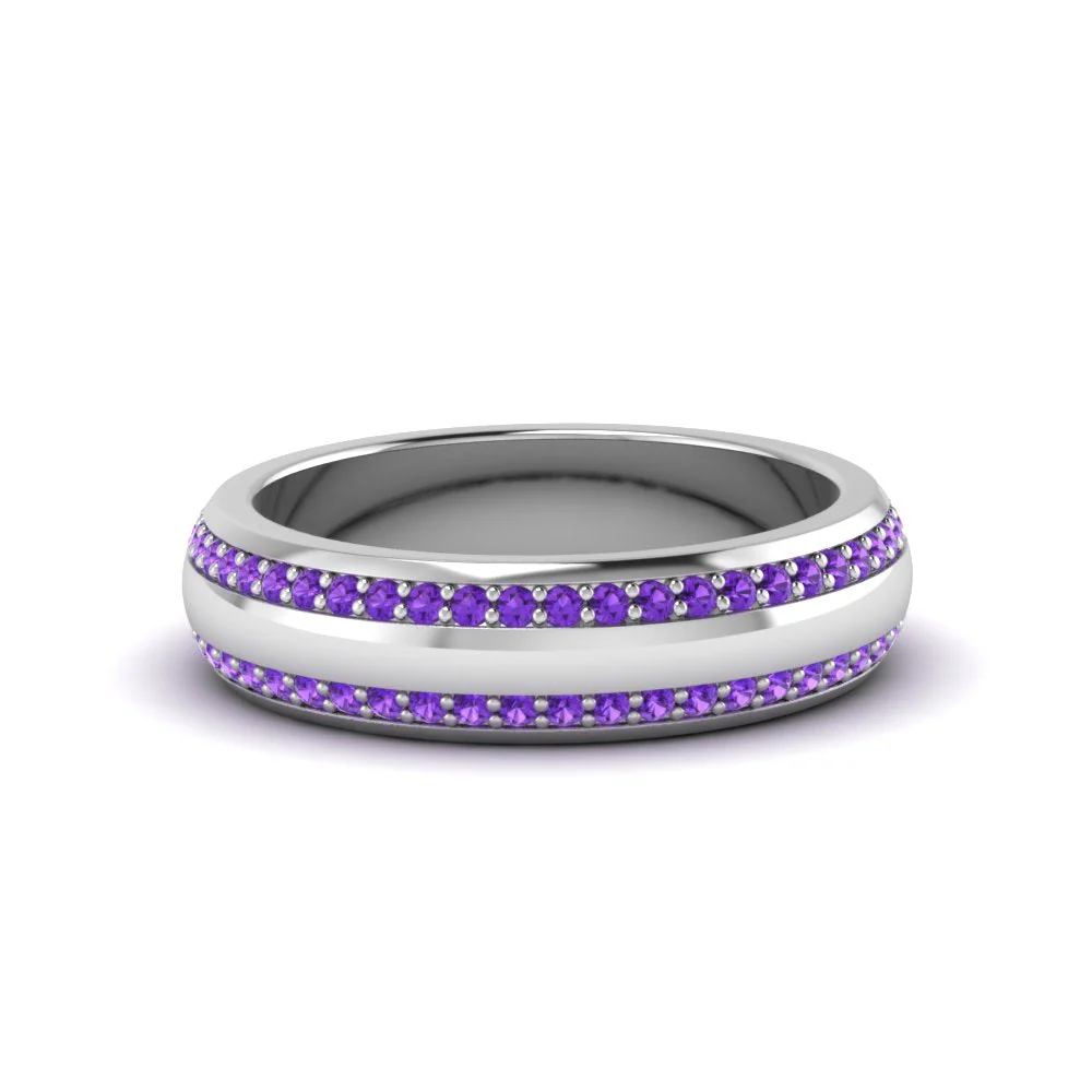 Beveled Edge Matte Eternity | Engagement Ring - Image 66