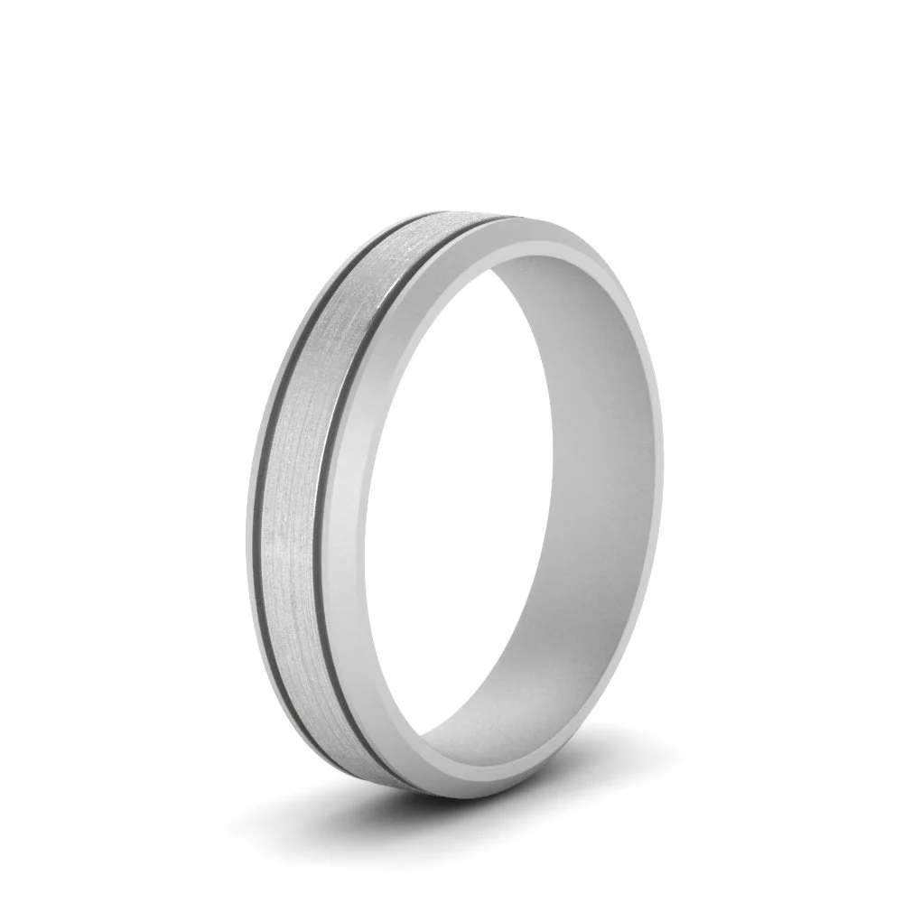 Beveled Inlay | Wedding Band - Image 3