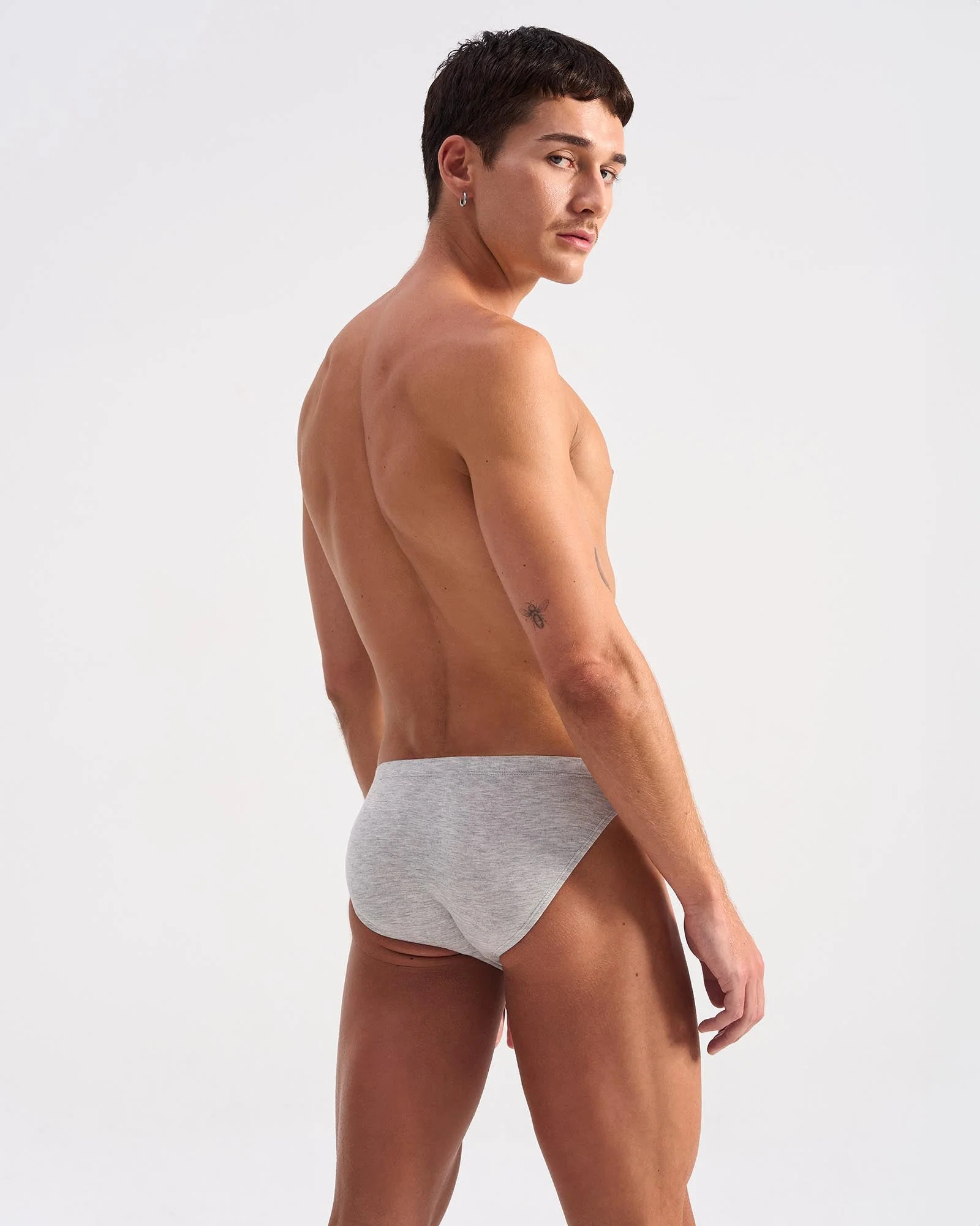 Bamboo Bikini Brief | Grey Marle - Image 3