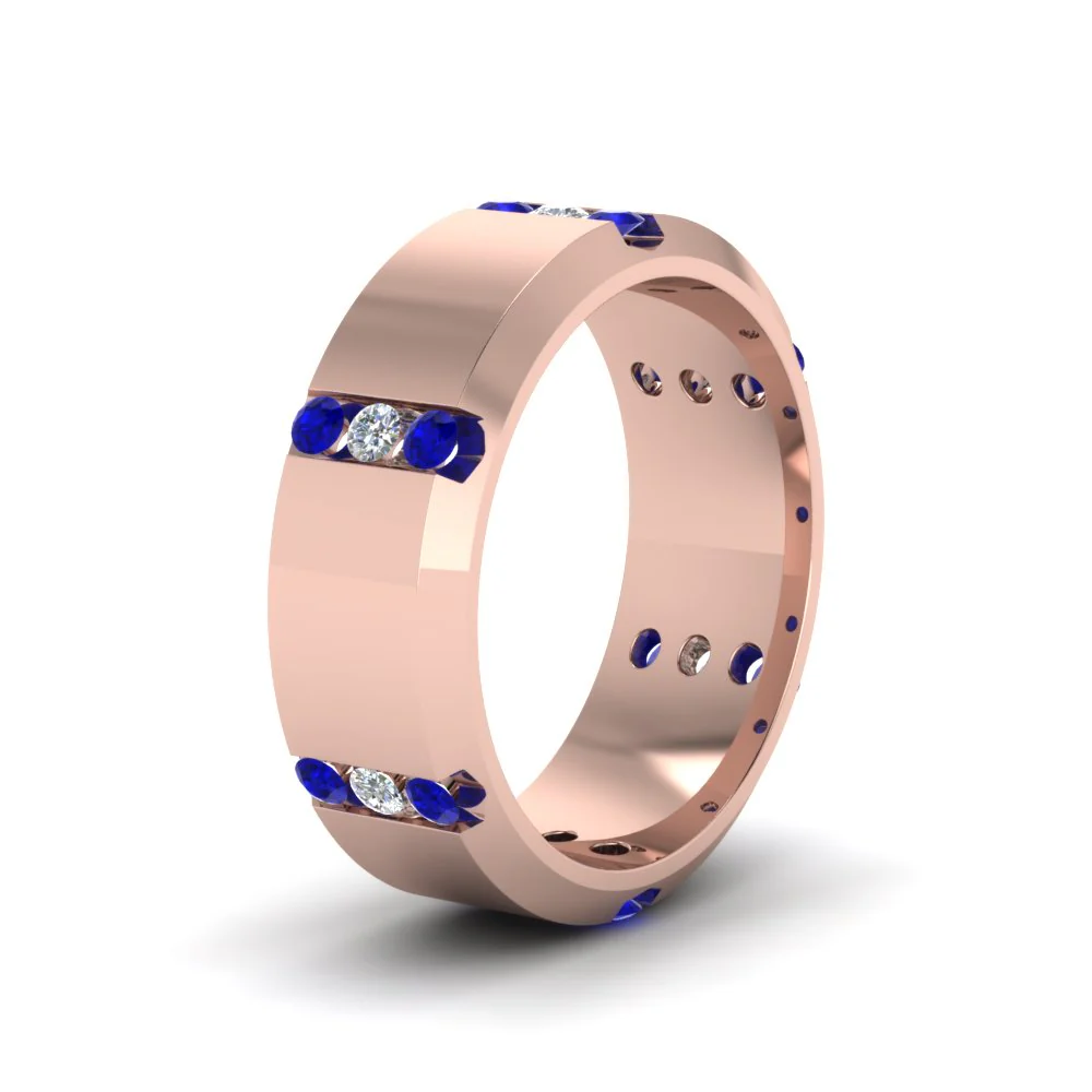 Channel Set 3 Stone | Anniversary Ring - Image 10