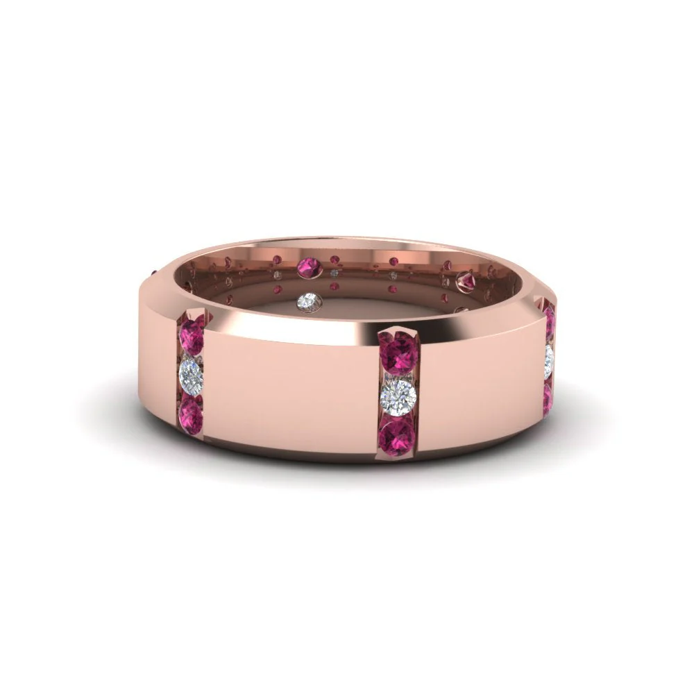 Channel Set 3 Stone | Anniversary Ring - Image 11