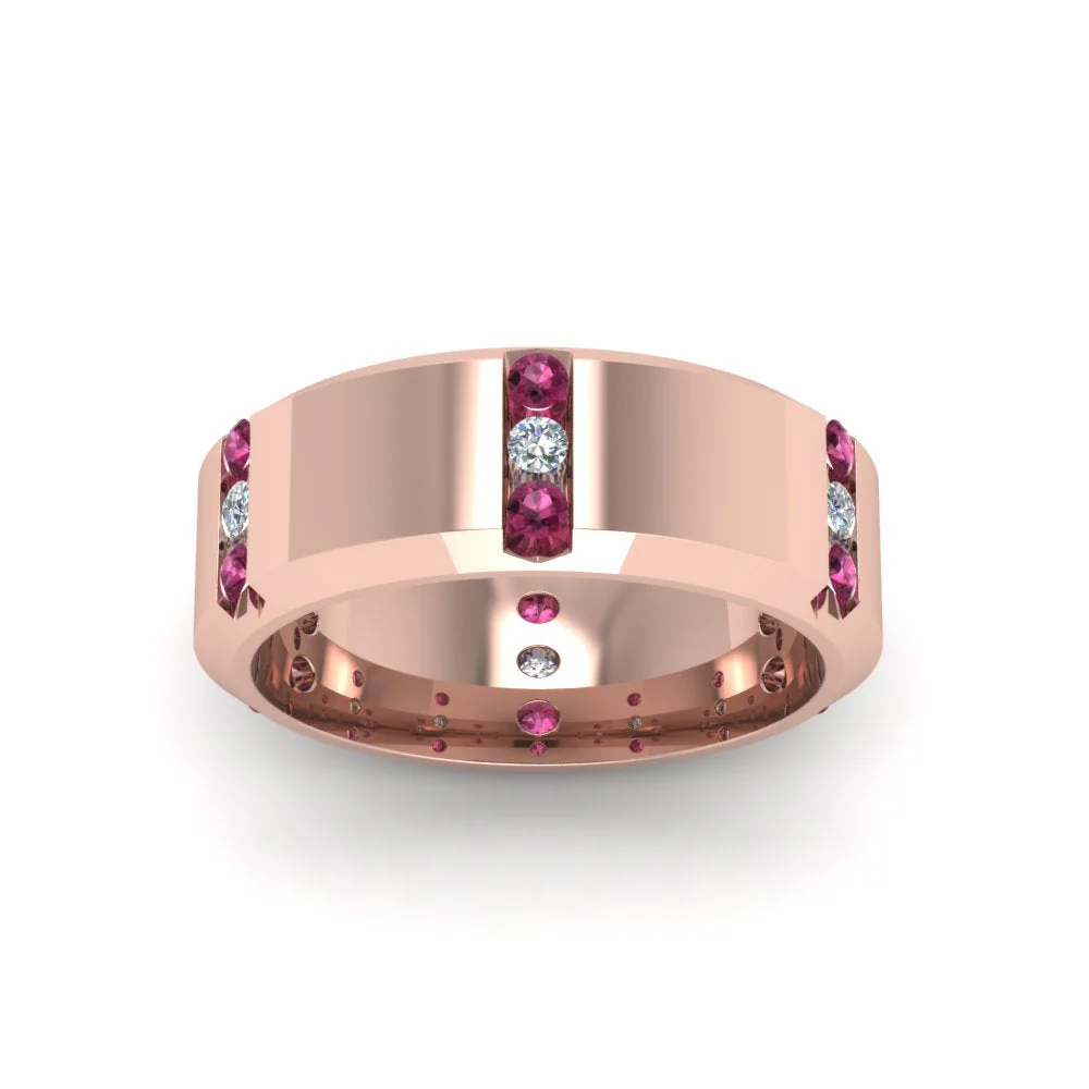 Channel Set 3 Stone | Anniversary Ring - Image 12