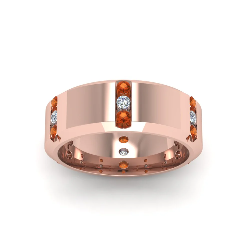 Channel Set 3 Stone | Anniversary Ring - Image 15