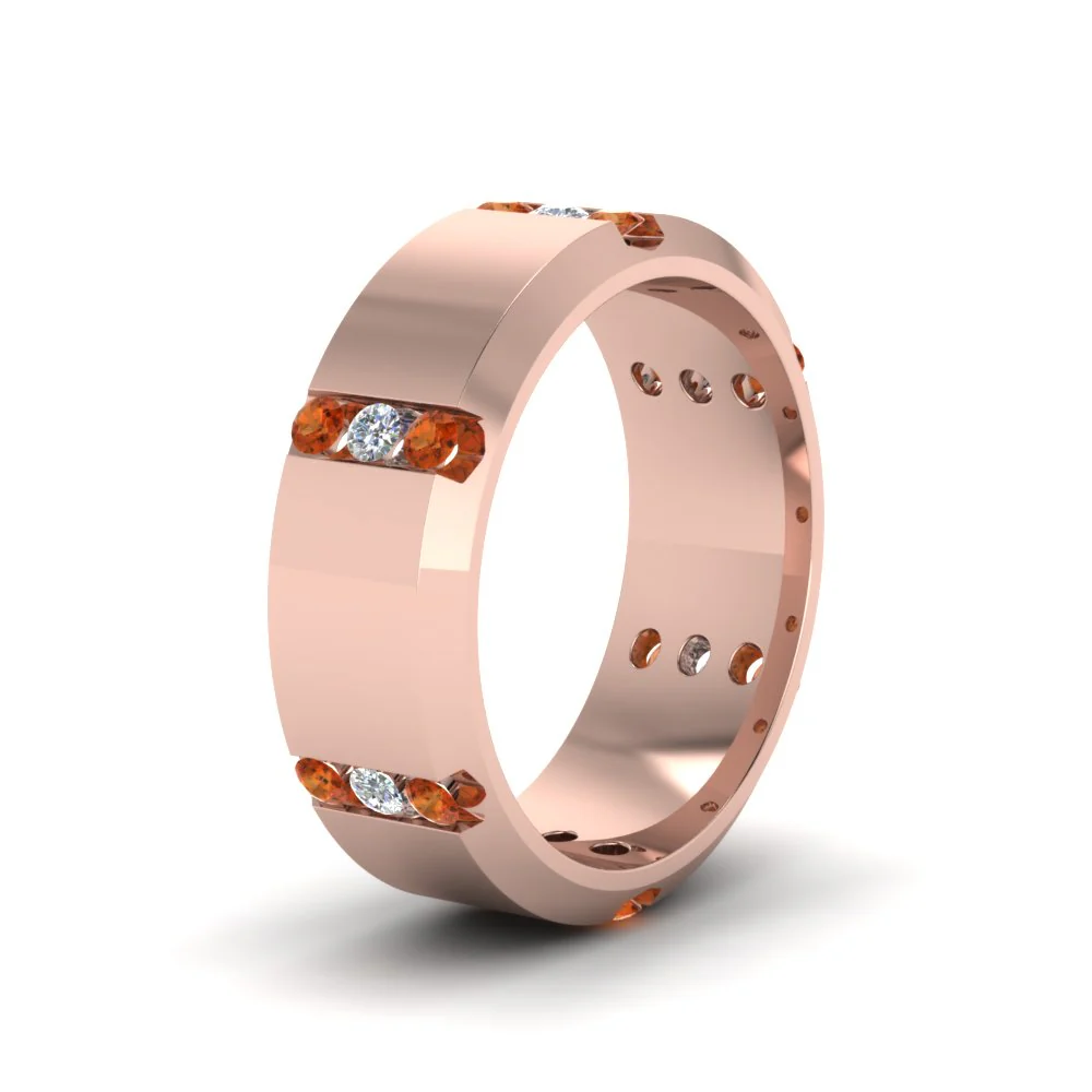 Channel Set 3 Stone | Anniversary Ring - Image 16