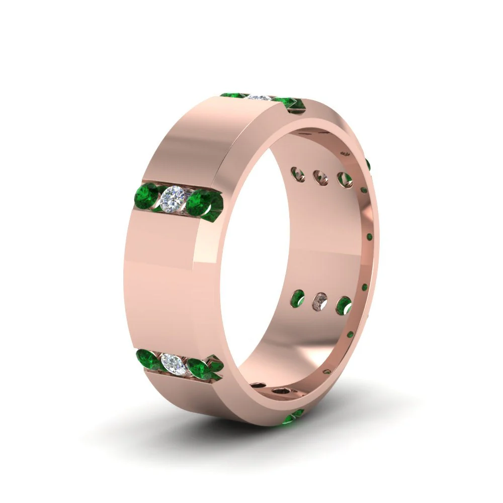Channel Set 3 Stone | Anniversary Ring - Image 19
