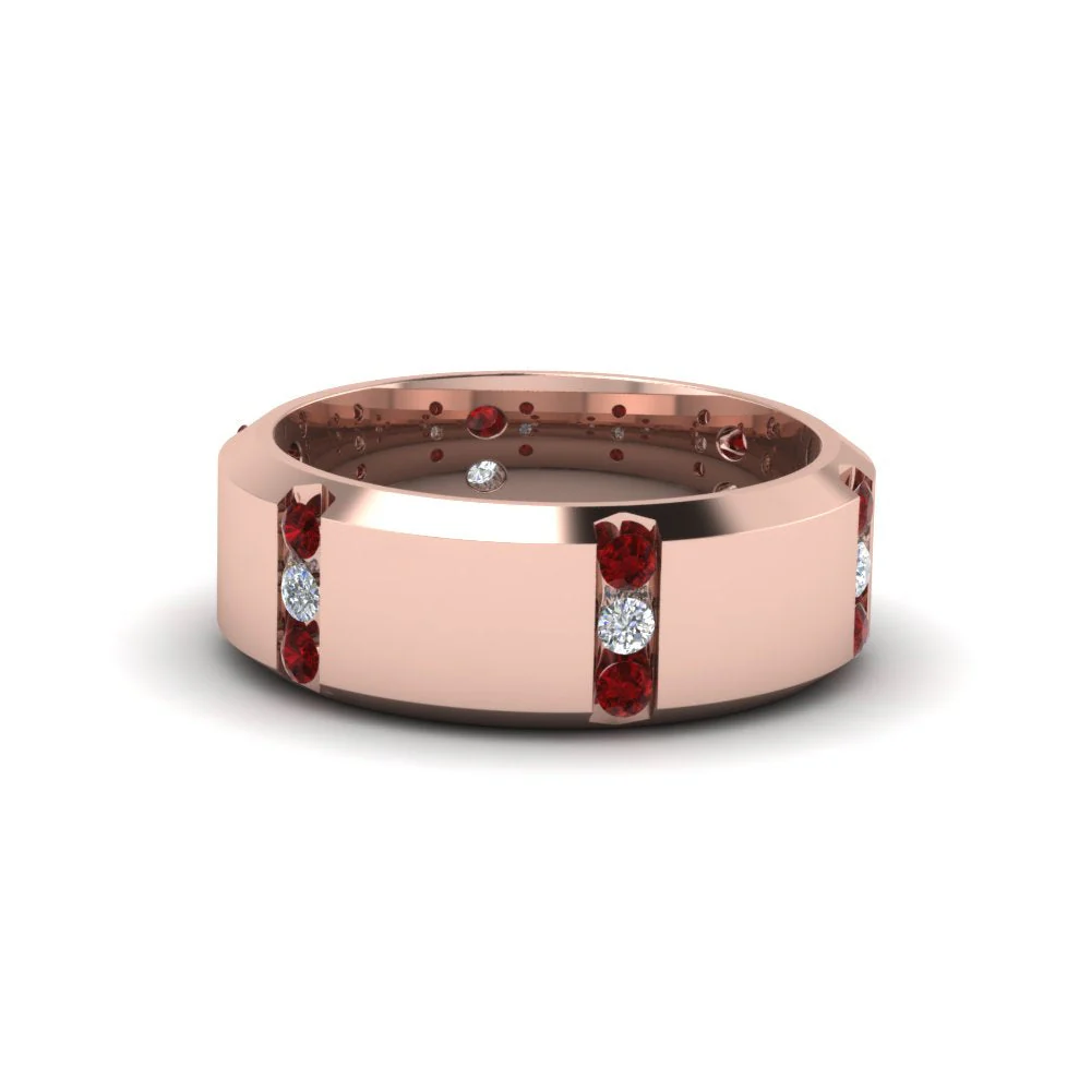 Channel Set 3 Stone | Anniversary Ring - Image 20
