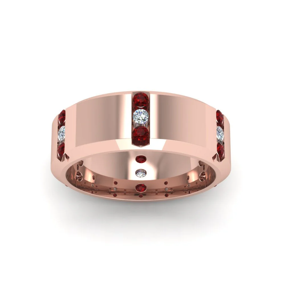Channel Set 3 Stone | Anniversary Ring - Image 21