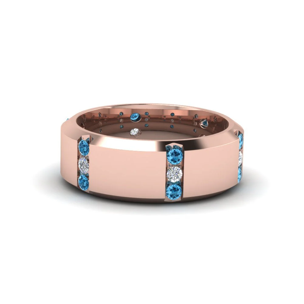 Channel Set 3 Stone | Anniversary Ring - Image 23