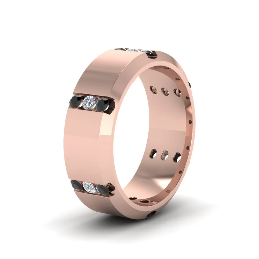 Channel Set 3 Stone | Anniversary Ring - Image 32