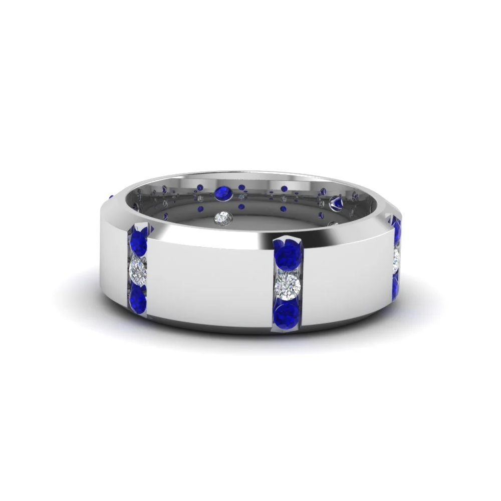 Channel Set 3 Stone | Anniversary Ring - Image 33