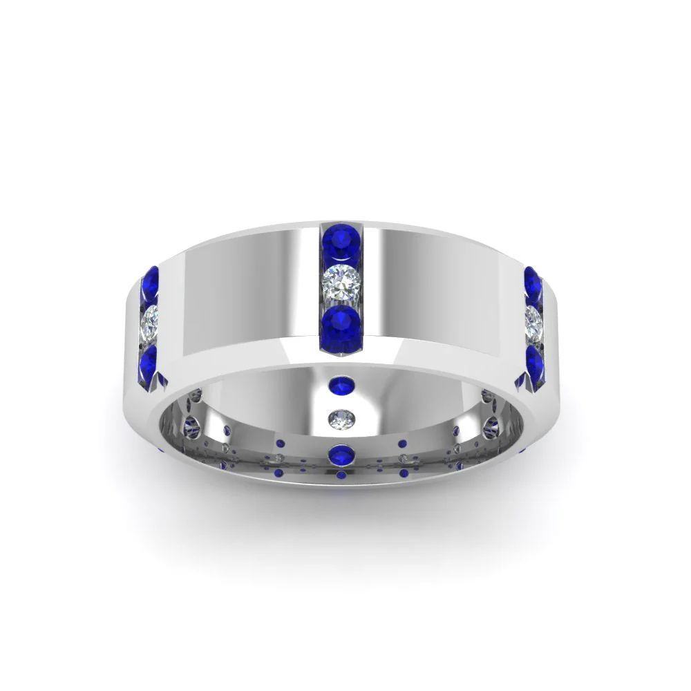 Channel Set 3 Stone | Anniversary Ring - Image 34