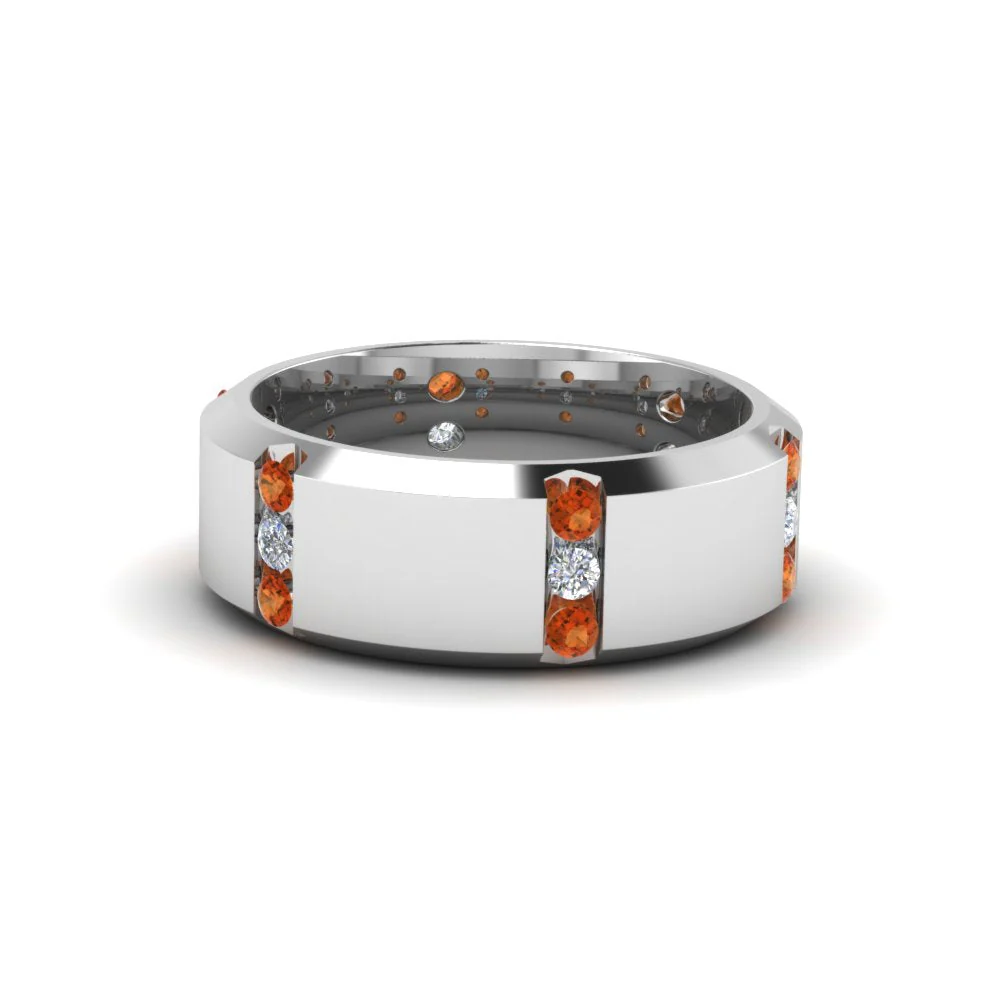 Channel Set 3 Stone | Anniversary Ring - Image 39