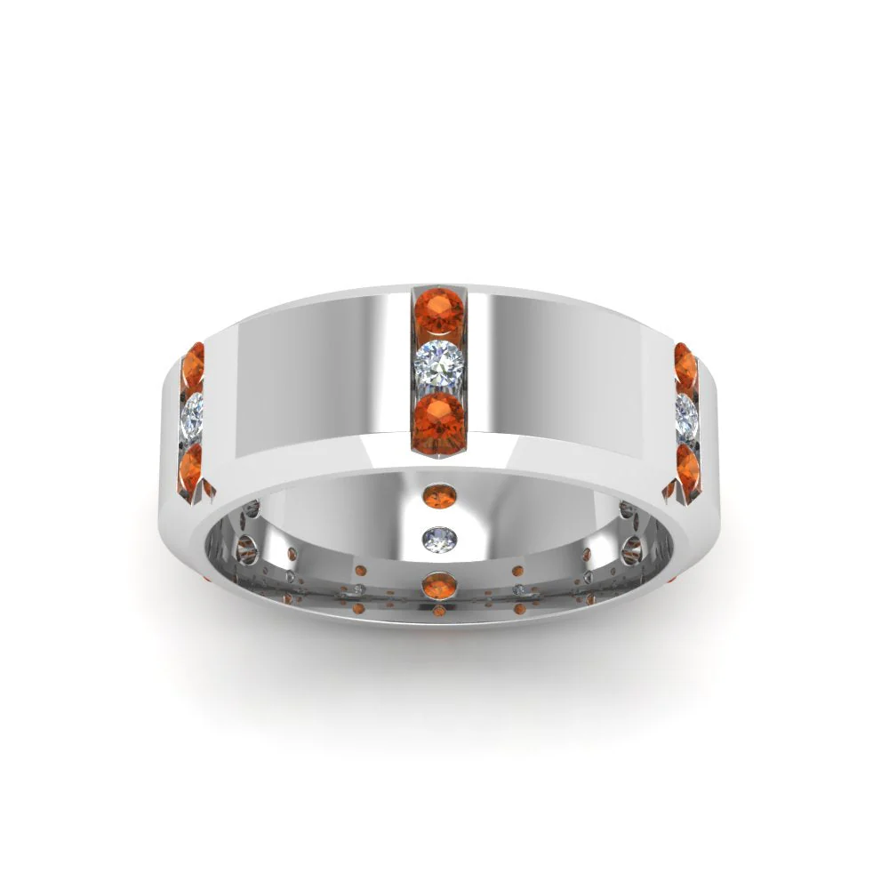 Channel Set 3 Stone | Anniversary Ring - Image 40