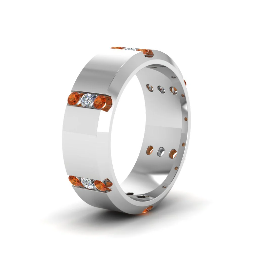 Channel Set 3 Stone | Anniversary Ring - Image 41