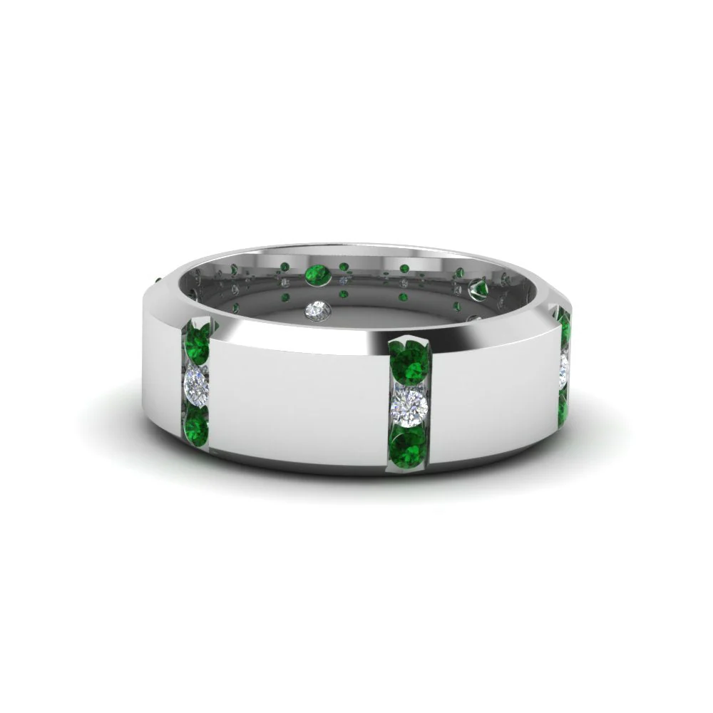 Channel Set 3 Stone | Anniversary Ring - Image 42