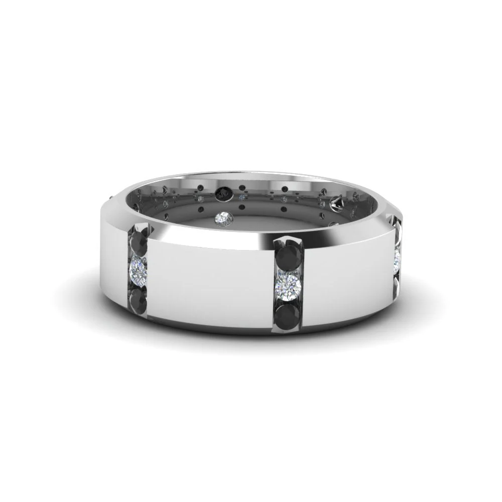 Channel Set 3 Stone | Anniversary Ring - Image 54