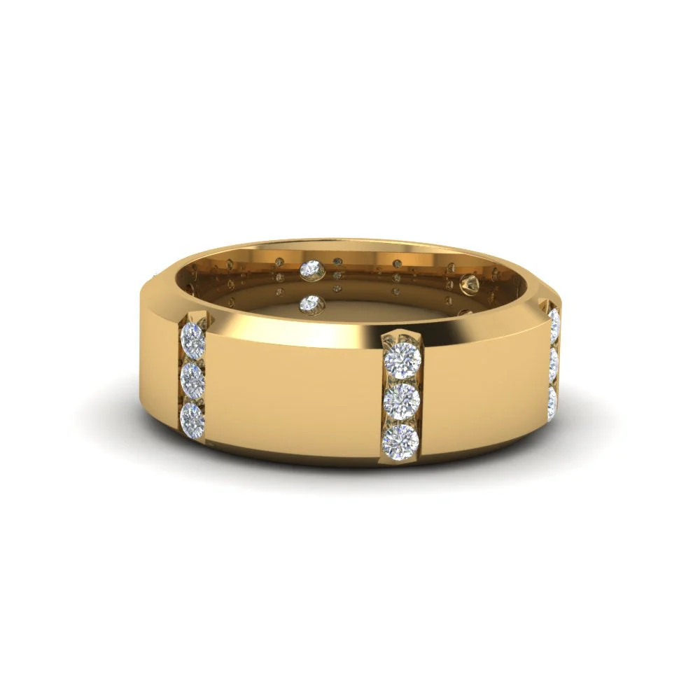 Channel Set 3 Stone | Anniversary Ring - Image 57