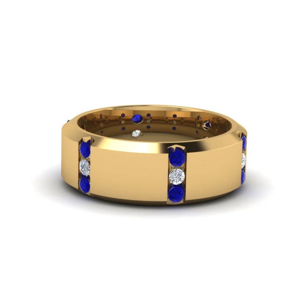 Channel Set 3 Stone | Anniversary Ring - Image 60