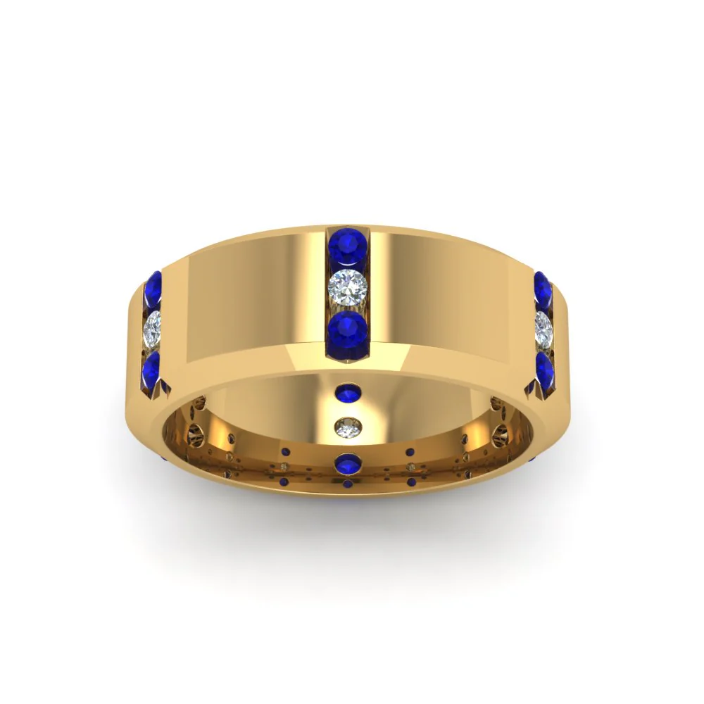Channel Set 3 Stone | Anniversary Ring - Image 61